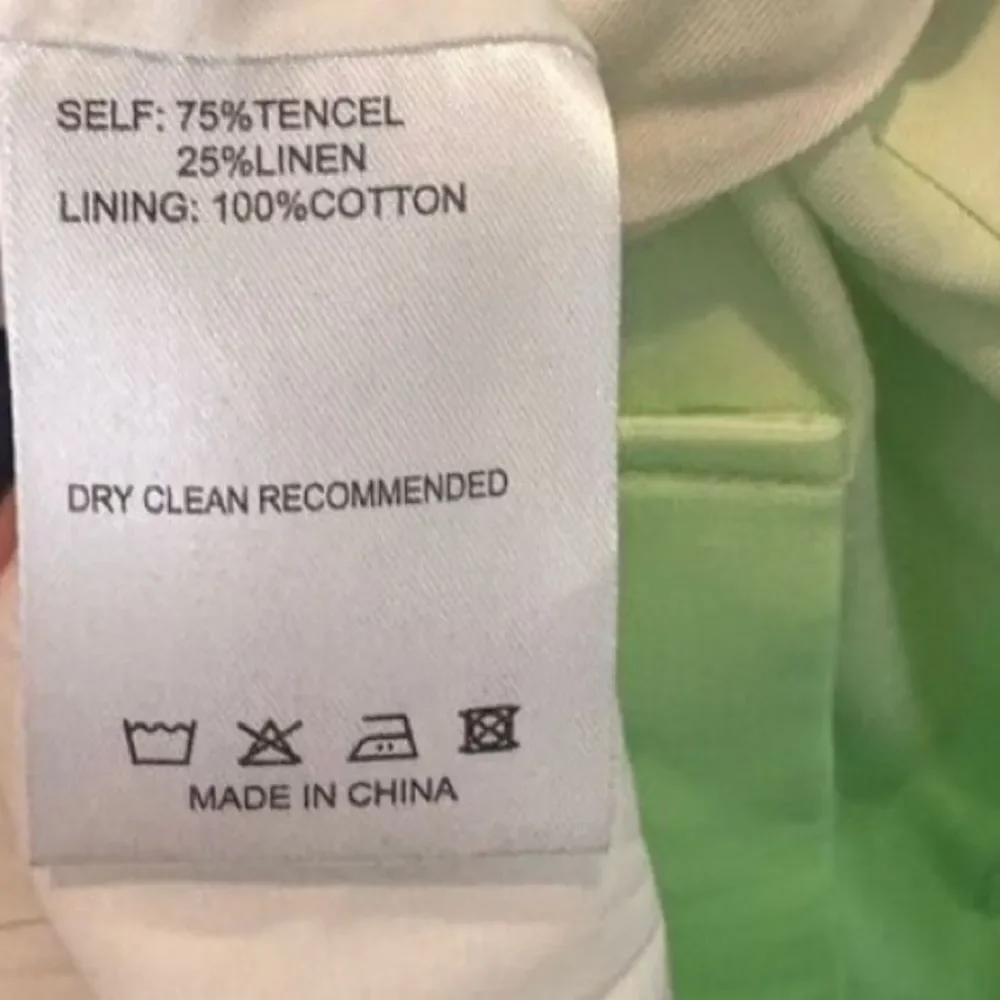 NWT PIPPA the Label Women's Beatrix Ombré Trench Coat in White/Lime Size Medium - Picture 7 of 8